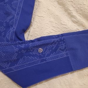 lulu lemon blue leggings women's small